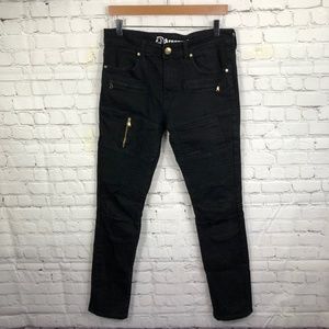 Argonaut Nation Black Ultra Slim Jeans Textured 34